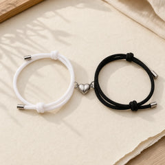 2Pcs Love Magnetic Couple String Strength Bracelet featuring Red String