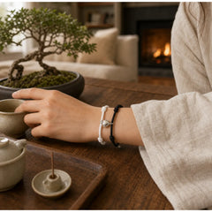 2Pcs Love Magnetic Couple String Strength Bracelet featuring Red String