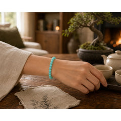 Buddha Stone Amazonite Positive Balance Bracelet featuring Amazonite