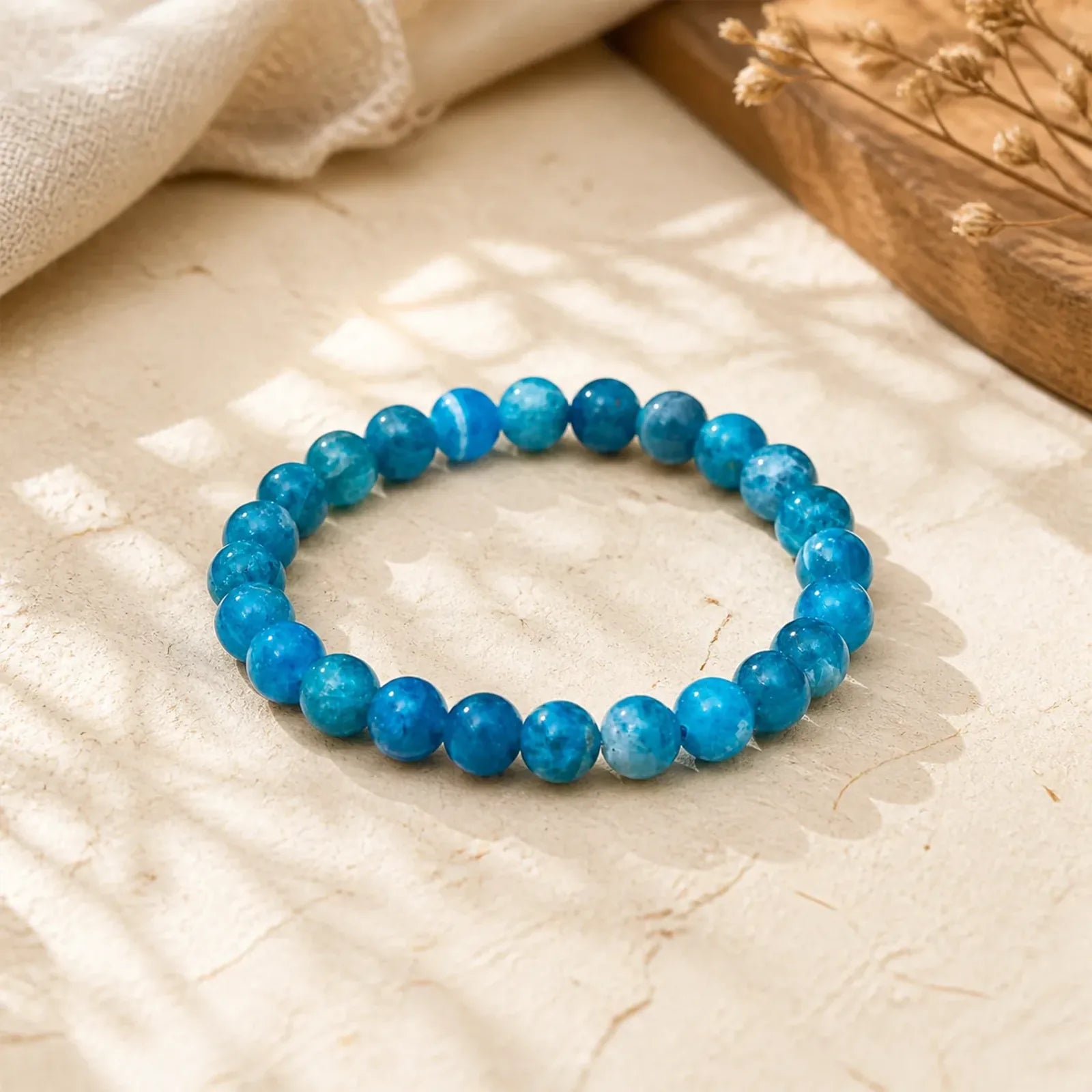 Buddha Stone Apatite Motivation Bracelet featuring Apatite