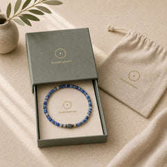 Buddha Stone Sodalite Hematite Blue Aventurine Intuition Bracelet featuring Sodalite, Hematite, Blue Aventurine