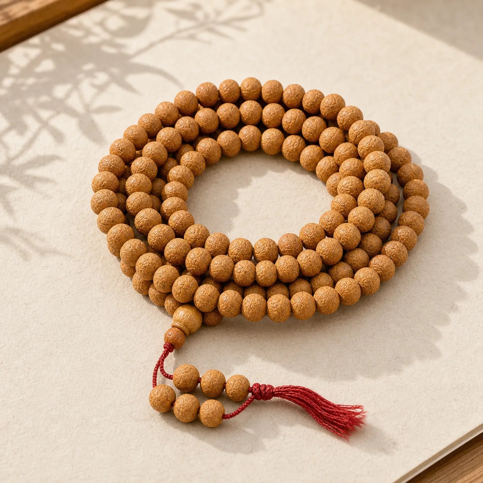 108 Mala Beads Nepal Bodhi Seed Luck Wealth Tassel Bracelet (Extra 30% Off | USE CODE: FS30) featuring Bodhi Seed
