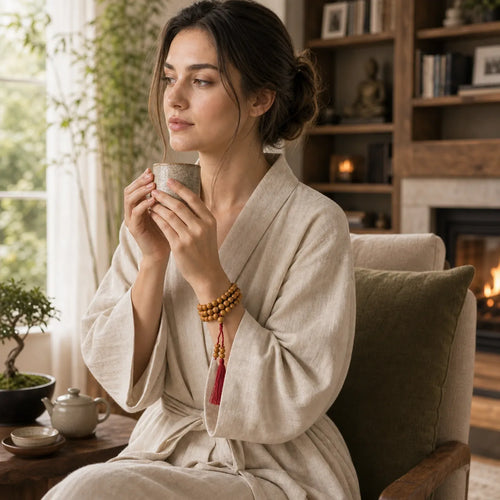 108 Mala Beads Nepal Bodhi Seed Luck Wealth Tassel Bracelet (Extra 30% Off | USE CODE: FS30) featuring Bodhi Seed