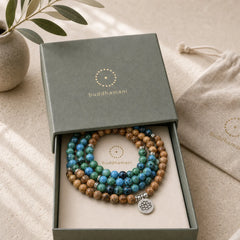 108 Meditation Healing Multilayer Mala featuring Bodhi Seed, Lotus Symbol, Lotus