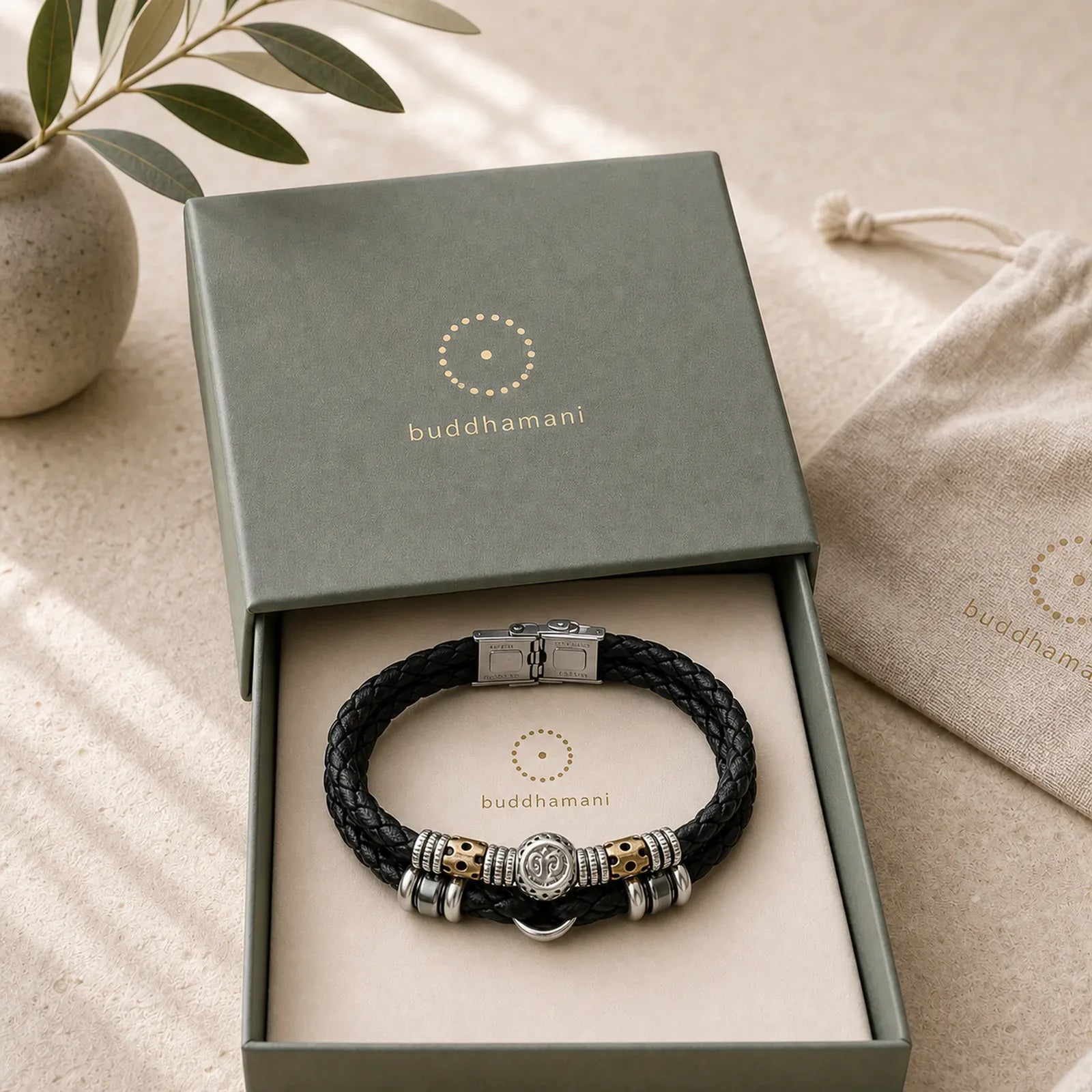12 Constellations of the Zodiac Hematite Protection Bracelet featuring Hematite