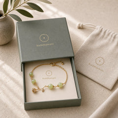 14K Gold Plated Hetian Jade Golden Rose Flower Luck Chain Bracelet featuring Jade