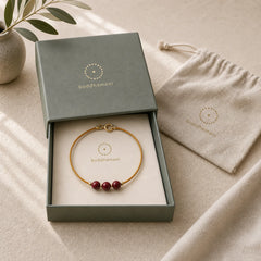 14K Gold Plated Natural Cinnabar Blessing String Braided Bracelet featuring Cinnabar, Red String