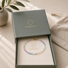 2.5mm Fluorite Ultra-thin Beads 14k Gold Plated Copper Heart Power Bracelet featuring Fluorite, Copper