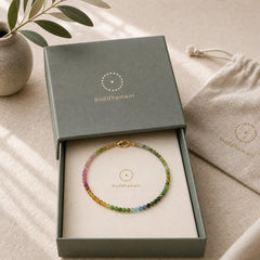 2.5mm Natural Tourmaline Ultra-thin Beads Positive Bracelet featuring Tourmaline