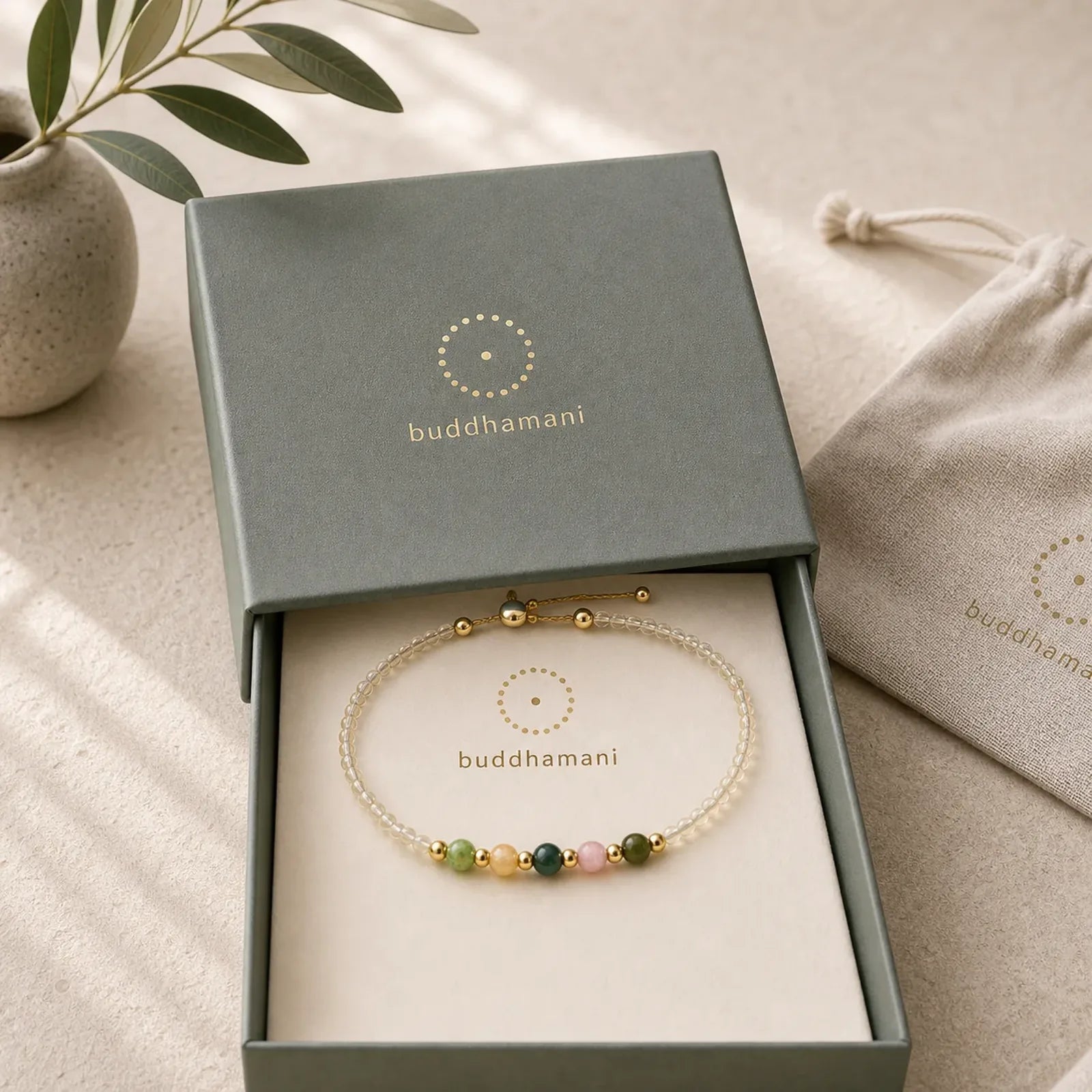 2.5mm Ultra-thin Citrine Tourmaline 14K Gold Filled Copper Beads Prosperity Bracelet featuring Citrine, Tourmaline, Copper