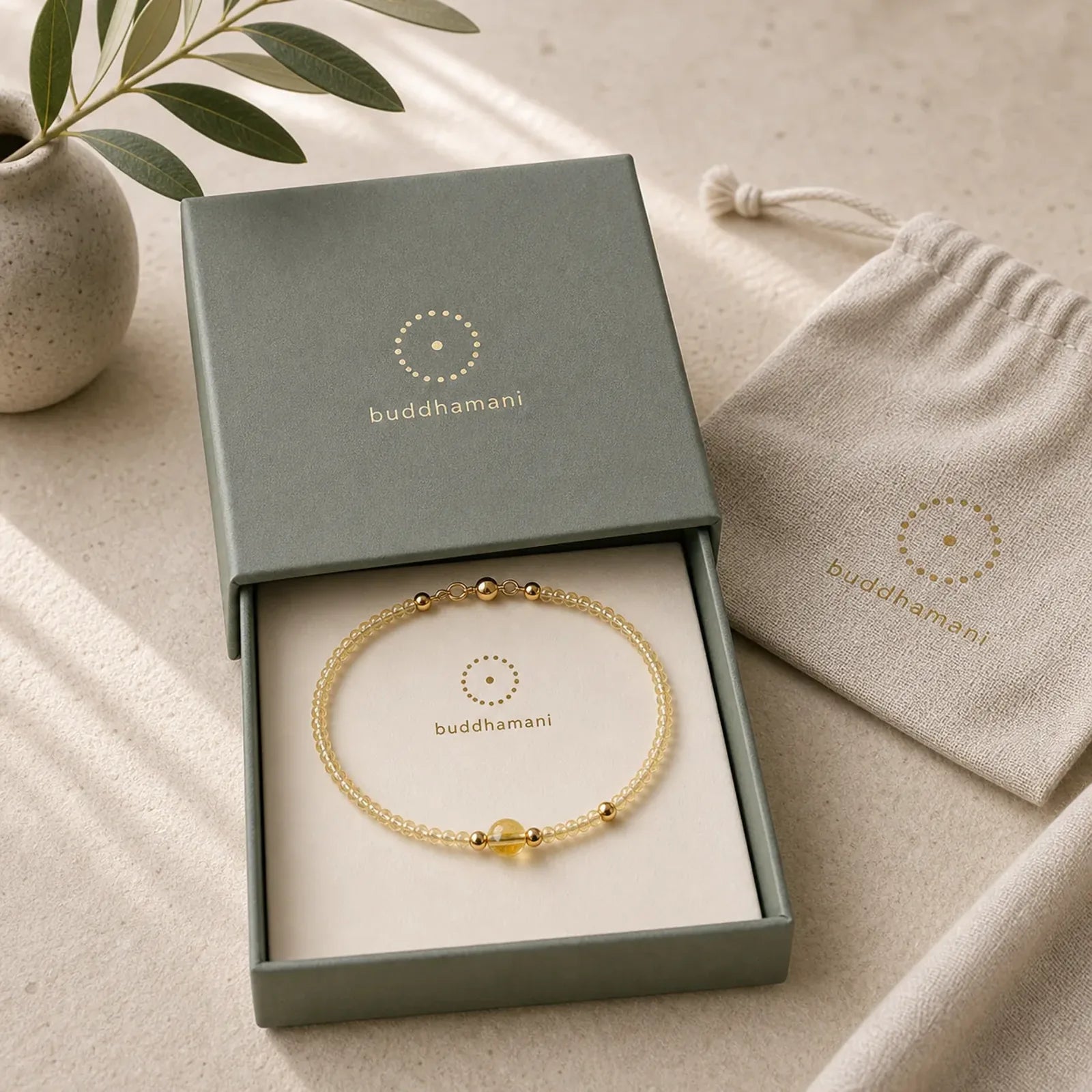 2mm Ultra-thin Citrine 14K Gold Plated Copper Beads Protection Bracelet featuring Citrine, Copper, Red Agate