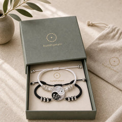 2pcs Yin Yang Dragon Couple Bracelet featuring Dragon, Yin Yang Symbol, Dragon Symbol