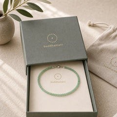 3mm Small Green Aventurine Ultra-Thin Beads Luck Bracelet featuring Green Aventurine, Copper