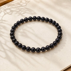 6mm Various Stone Crystal Black Glitter Stone Red Tiger Eye Beads Protection Bracelet featuring Black Glitter Stone, Red Tiger Eye, Tiger Eye