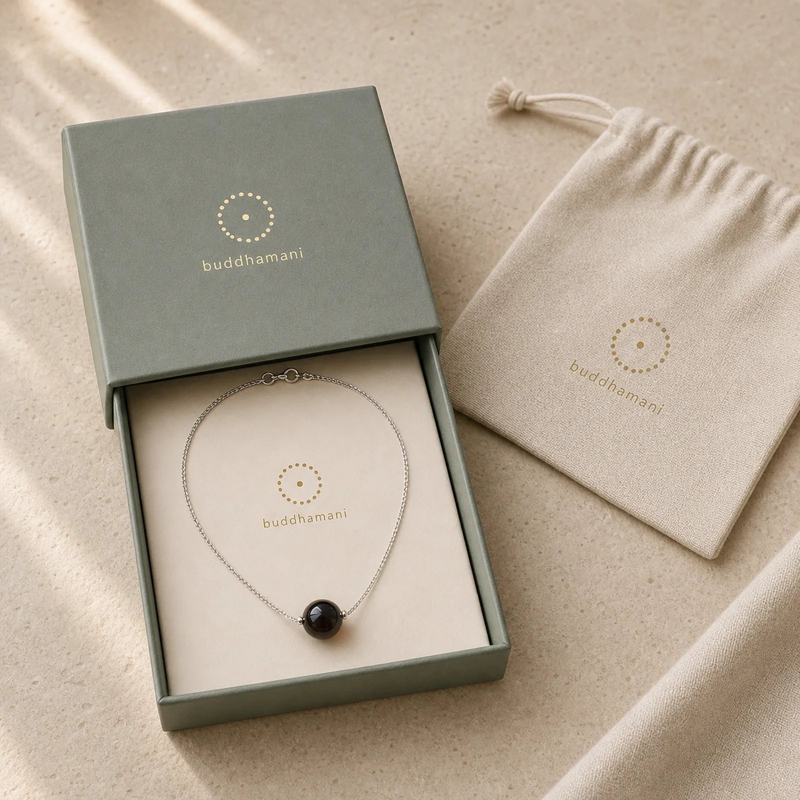 925 Sterling Silver Amber Round Bead Confidence Focus Pendant Necklace featuring Silver, Amber
