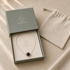 925 Sterling Silver Amber Round Bead Confidence Focus Pendant Necklace featuring Silver, Amber