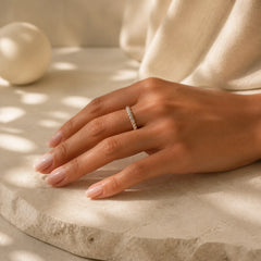 925 Sterling Silver Beaded Blessing Ring (Extra 35% Off | USE CODE: FS35) featuring Silver