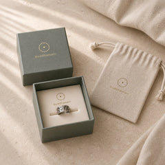 925 Sterling Silver Bump Texture Design Protection Ring featuring Silver