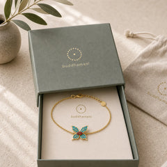 925 Sterling Silver Butterfly Zircon Love Chain Bracelet featuring Silver, Butterfly, Feng Shui Butterfly