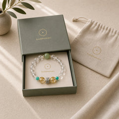 925 Sterling Silver Chinese Zodiac Natal Buddha Auspicious Groups White Crystal Hetian Jade Healing Bracelet featuring Silver, Clear Quartz / White Crystal, Jade