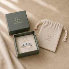 925 Sterling Silver Evil Eye Love Heart Zircon Blessing Ring featuring Silver, Evil Eye
