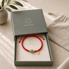 925 Sterling Silver Hetian Jade Blessing Wealth Red String Bracelet featuring Silver, Jade, Red String