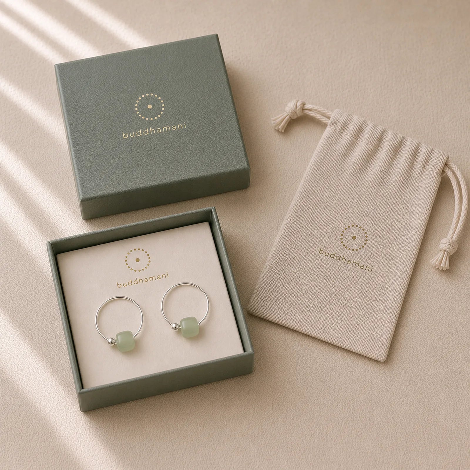 925 Sterling Silver Hetian Jade Prosperity Earrings featuring Silver, Jade