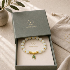 925 Sterling Silver Hetian White Jade Bamboo Luck Bracelet featuring Silver, White Jade, Jade