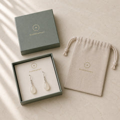 925 Sterling Silver Jade Water Drop Pattern Luck Prosperity Dangle Earrings featuring Silver, Jade