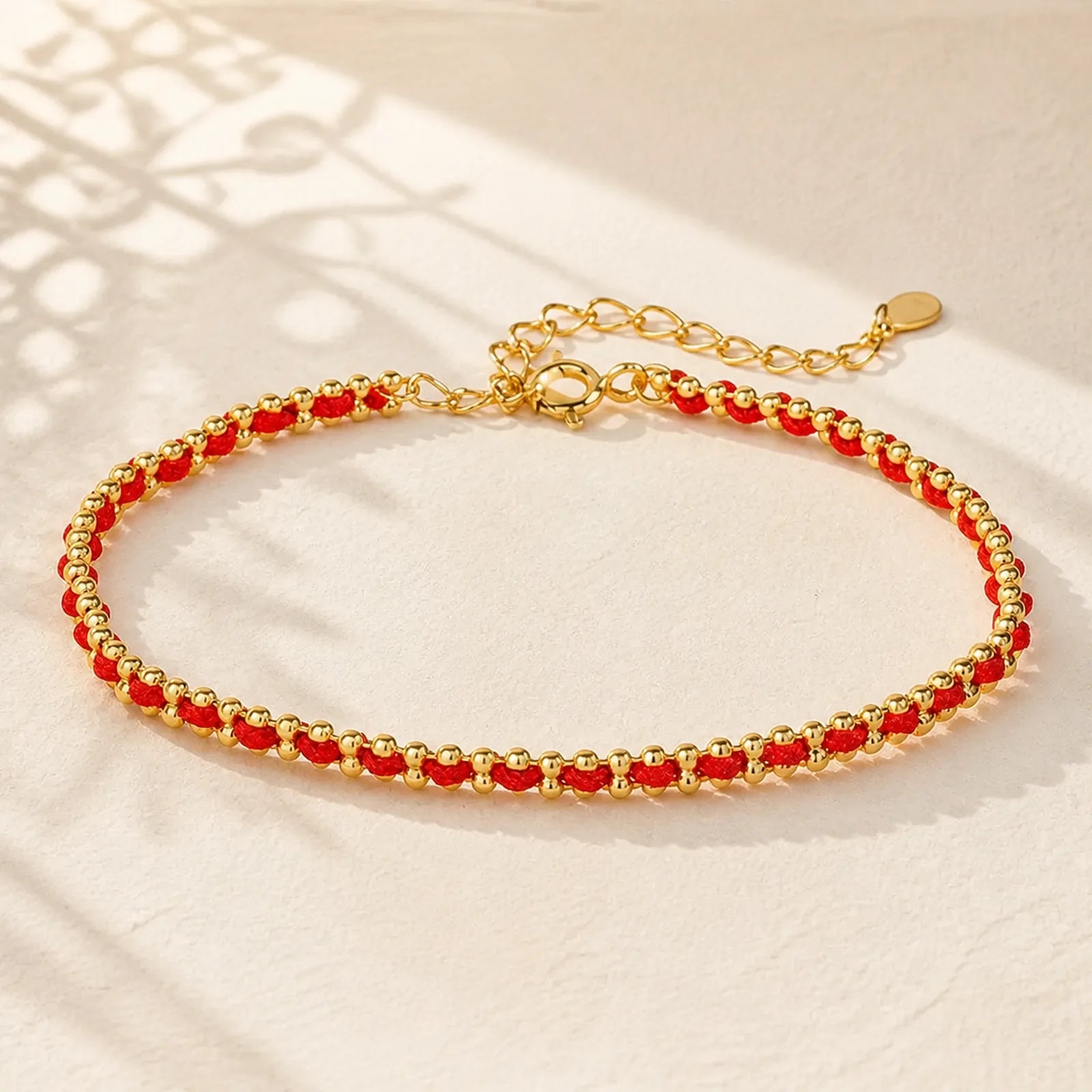 925 Sterling Silver Keep Away Evil Spirits Bracelet featuring Silver, Red String
