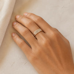 925 Sterling Silver Lotus Flower Enlightenment Ring featuring Silver, Lotus, Lotus Symbol