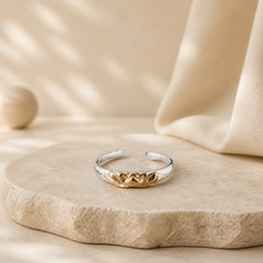 925 Sterling Silver Lotus Flower New Beginning Ring featuring Silver, Lotus, Lotus Symbol