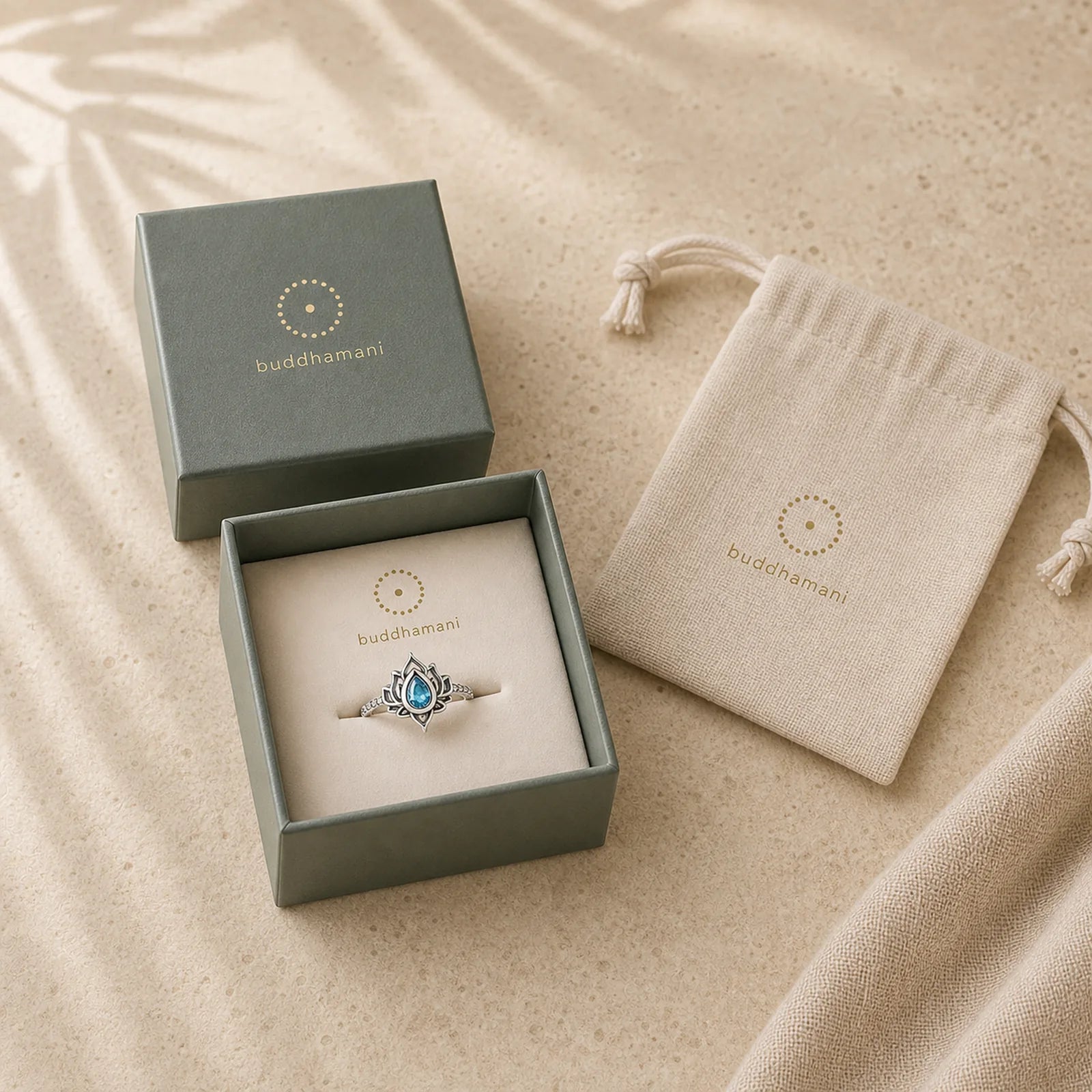 925 Sterling Silver Lotus Zircon Blessing Protection Ring featuring Silver, Lotus, Lotus Symbol