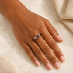 925 Sterling Silver Natural Garnet Moonstone Red Agate PiXiu Wealth Ring featuring Silver, Garnet, Moonstone