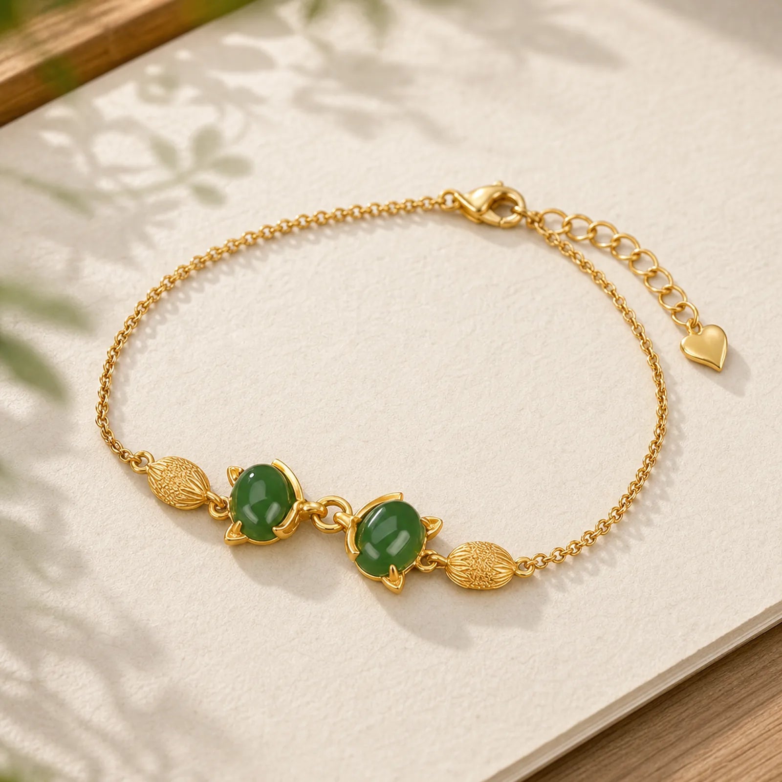 925 Sterling Silver Natural Hetian White Jade Cyan Jade Lovely Fox Luck Bracelet featuring Silver, White Jade, Jade