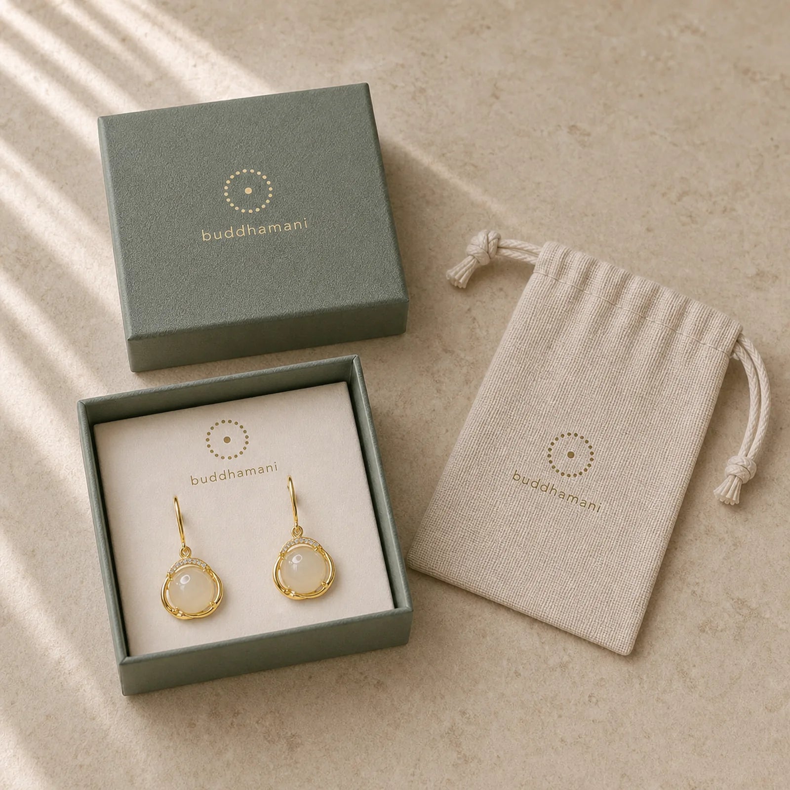 925 Sterling Silver Natural Hetian White Jade Cyan Jade Protection Earrings (Extra 35% Off | USE CODE: FS35) featuring Silver, White Jade, Jade