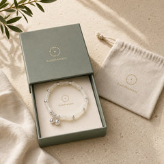 925 Sterling Silver Natural White Jade Bamboo Bell Charm Luck Happiness Bracelet featuring Silver, White Jade, Jade