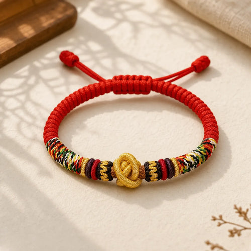 925 Sterling Silver Om Mani Padme Hum King Kong Knot Faith Bracelet featuring Silver, Om Mani Padme Hum, Om