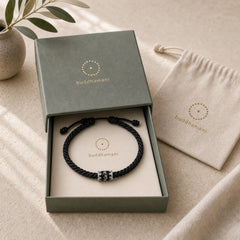 925 Sterling Silver Om Mani Padme Hum Peace Braided Bracelet featuring Silver, Om Mani Padme Hum, Om