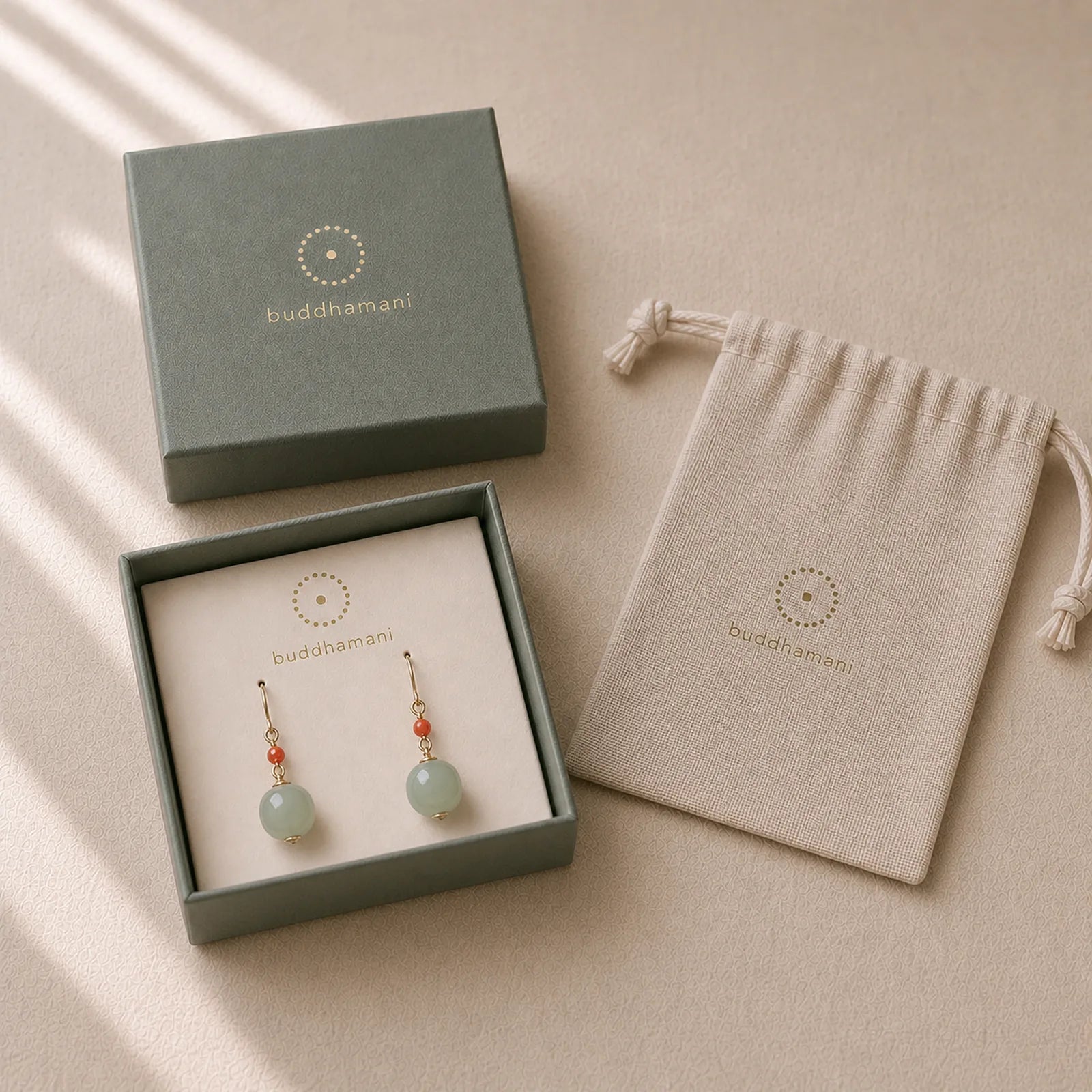 925 Sterling Silver Plated 14k Gold Hetian Jade Red Agate Luck Drop Dangle Earrings featuring Silver, Jade, Red Agate