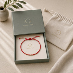 925 Sterling Silver Plated Gold Beads Red String Braided Protection Bracelet featuring Silver, Red String