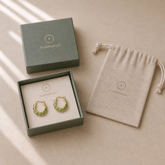 925 Sterling Silver Plated Gold Hetian Cyan Jade Pea Ear Clip Prosperity Earrings (Extra 30% Off | USE CODE: FS30) featuring Silver, Cyan Jade, Jade