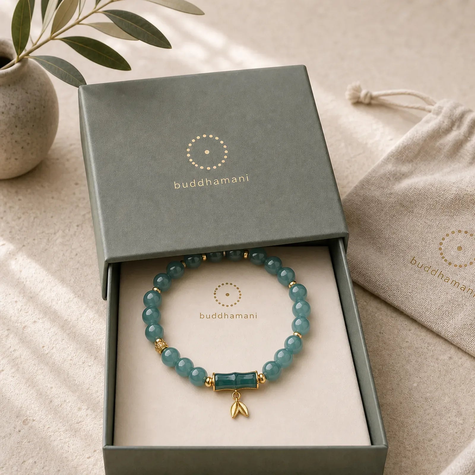 925 Sterling Silver Plated Gold Natural Green Jade Bamboo Charm Luck Bracelet featuring Silver, Green Jade, Jade