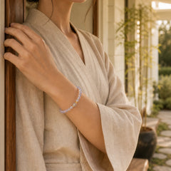925 Sterling Silver Plated Gold Natural Moonstone PiXiu Healing Bracelet featuring Silver, Moonstone, Pixiu