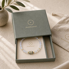 925 Sterling Silver Plated Gold Natural Moonstone PiXiu Healing Bracelet featuring Silver, Moonstone, Pixiu
