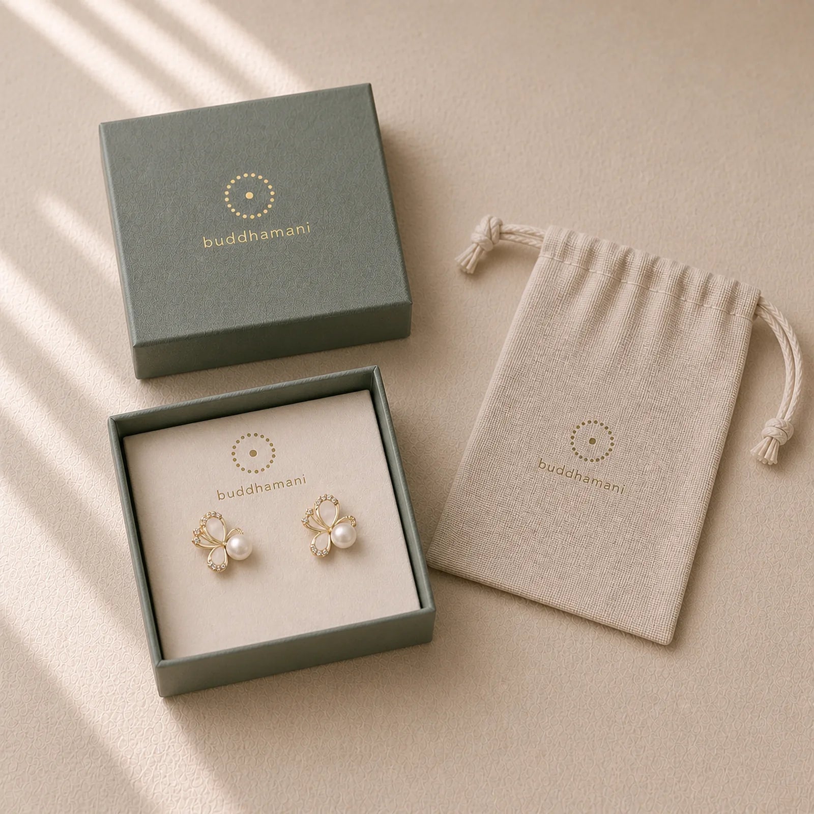 925 Sterling Silver Posts 18K Gold Plated Copper Natural Pearl Butterfly Zircon Healing Stud Earrings featuring Silver, Copper, Pearl