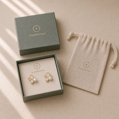 925 Sterling Silver Posts 18K Gold Plated Copper Natural Pearl Butterfly Zircon Healing Stud Earrings featuring Silver, Copper, Pearl