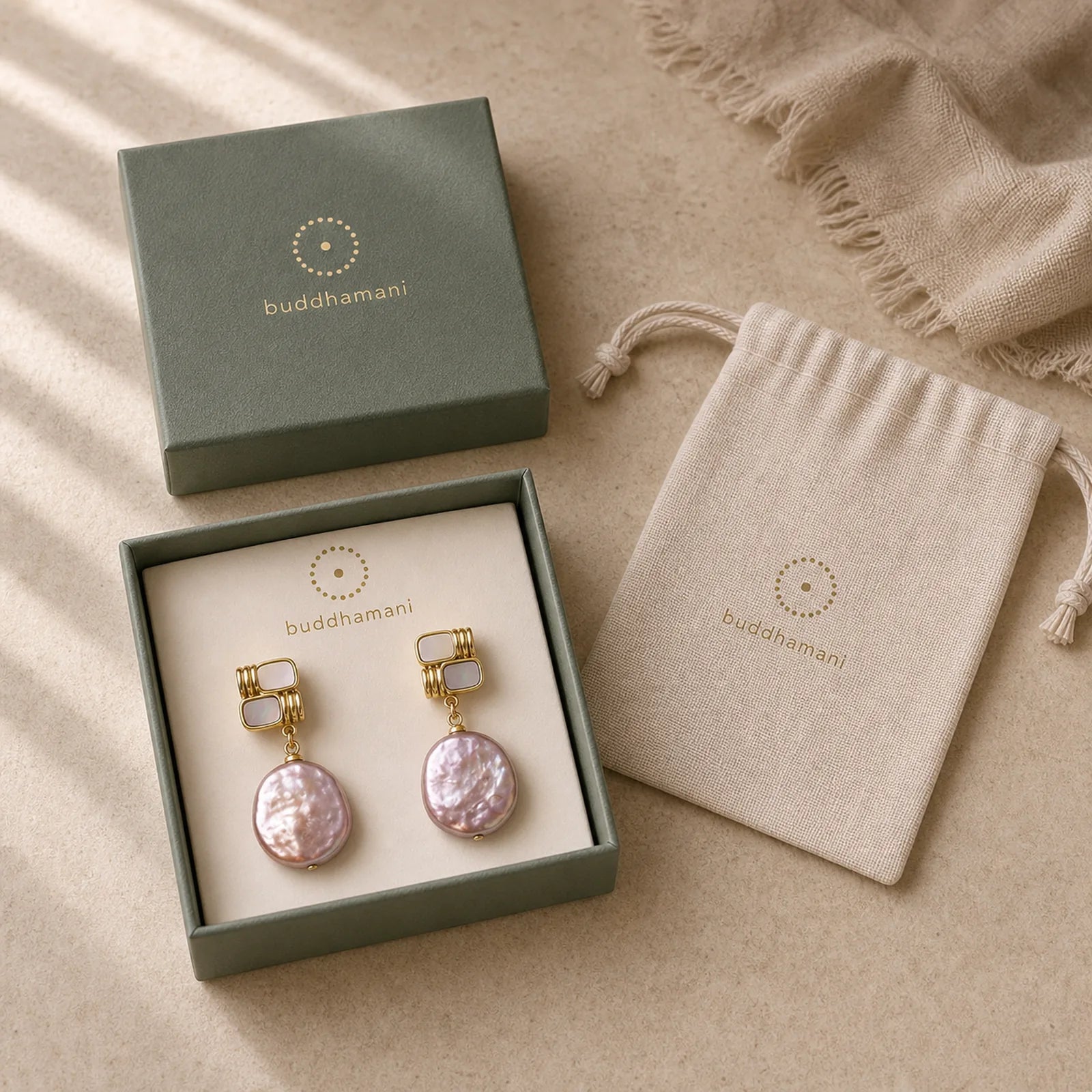 925 Sterling Silver Posts Copper Plated Gold Natural Baroque Pearl Healing Drop Earrings featuring Silver, Copper, Pearl