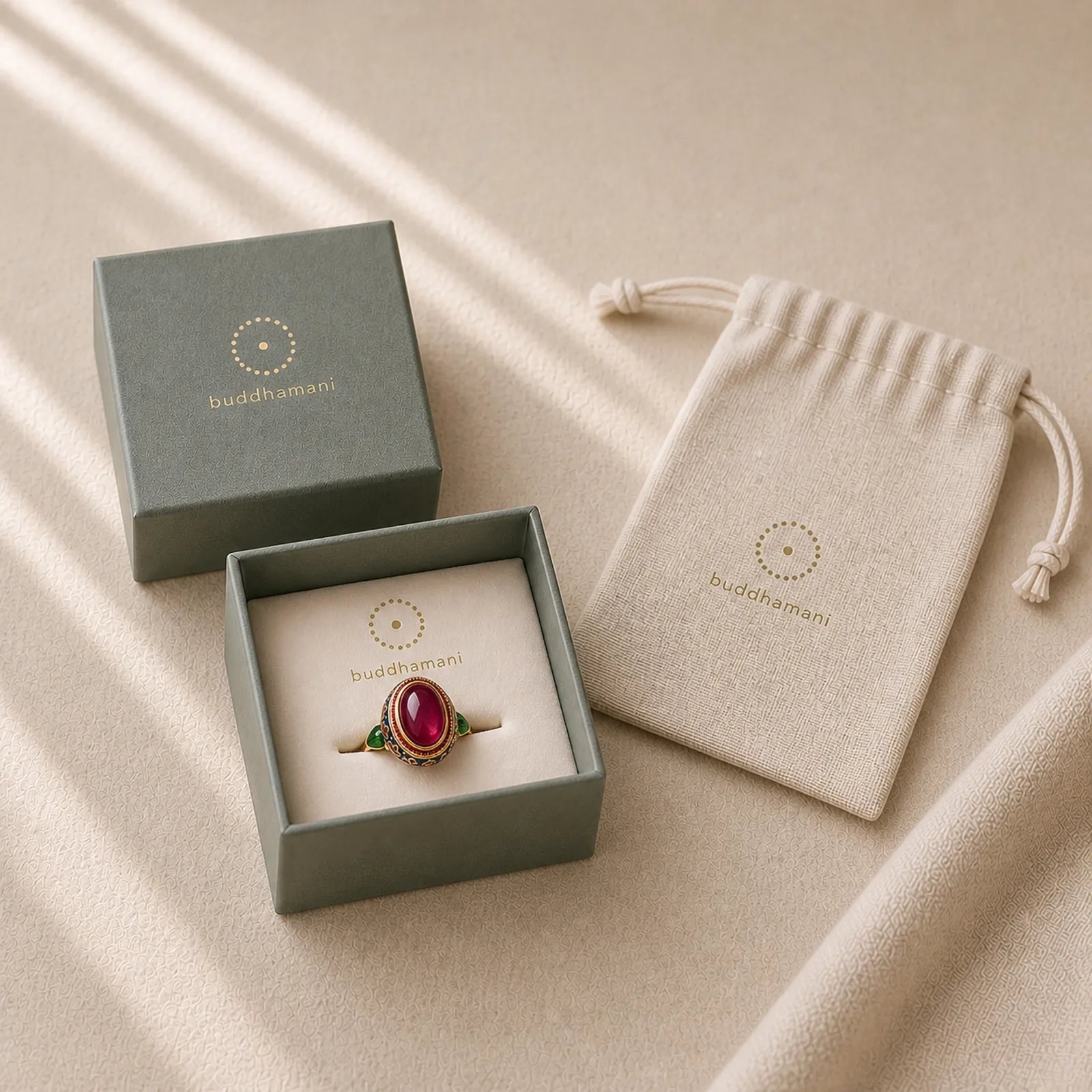 925 Sterling Silver Red Corundum Courage Ring featuring Silver, Red Corundum