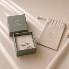925 Sterling Silver Simple Design Blessing Couple Ring featuring Silver